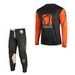 SET OF MX PANTS AND MX JERSEY YOKO SCRAMBLE BLACK; BLACK/ORANGE 28 (S)