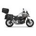 SET OF SHAD TERRA TR40 ADVENTURE SADDLEBAGS AND SHAD TERRA ALUMINIUM TOP CASE TR55 PURE BLACK, INCLUDING MOUNTING KIT SHAD HONDA NC 750X