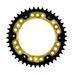 REAR SPROCKET SUPERSPROX STEALTH RST-1307:42-GLD ZLATO 42T, 525