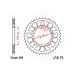 REAR ALU SPROCKET JT JTA 75-41BLK 41T, 520 CRNI