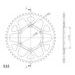 REAR ALU SPROCKET SUPERSPROX RAL-1875:50-BLK CRNI 50T, 532