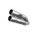 SILENCER MIVV DOUBLE GUN S.048.SDGX STAINLESS STEEL