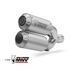 2 SILENCERS KIT MIVV MK3 D.043.SM3X STAINLESS STEEL