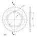 REAR ALU SPROCKET SUPERSPROX RAL-1792:41-BLK CRNI 41T, 525