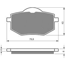 BRZDOVÉ DESTIČKY GOLDFREN 322 S33 STREET FRONT