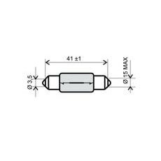 PŘEDNÍ SVĚTLO RMS 246510141 T15X44 12V 15W
