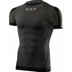 SIXS tričko TS1L funkční  s kr. rukávem, Black carbon