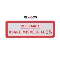 ŠTÍTEK RMS 142720480 VELKÝ "MISCELA 2%" (10 KUSŮ)