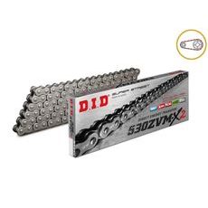 ŘETĚZOVÁ SADA D.I.D CHAIN - STŘÍBRNÝ ŘETĚZ 530 ZVM-X, X-KROUŽEK, KOLEČKO SUPERSPROX, ROZETA SUPERSPROX PRO SUZUKI GSX 550 1983-1987