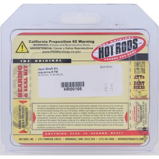 OUTPUT SHAFT KIT HOT RODS HR00166