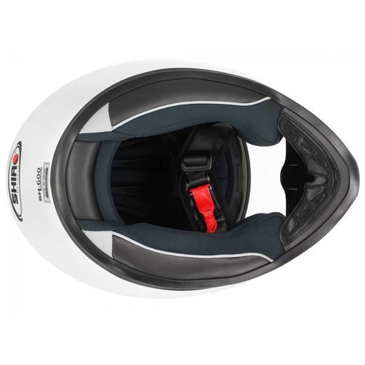 PŘILBA SHIRO SH-600 MONOCOLOR BÍLÁ S