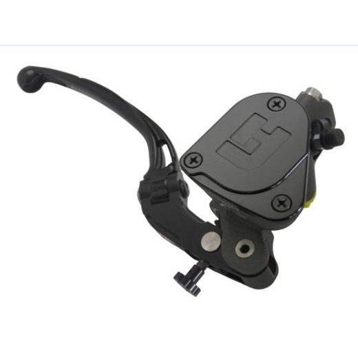 RADIÁLNÍ HLAVNÍ BRZDOVÝ VÁLEC ACCOSSATO PK027 16 X 18 S ITEGROVANOU NÁDRŽKOU NA KAPALINU A MODROU VÝKLOPNOU PÁČKOU (MATICE+PÁČKA)