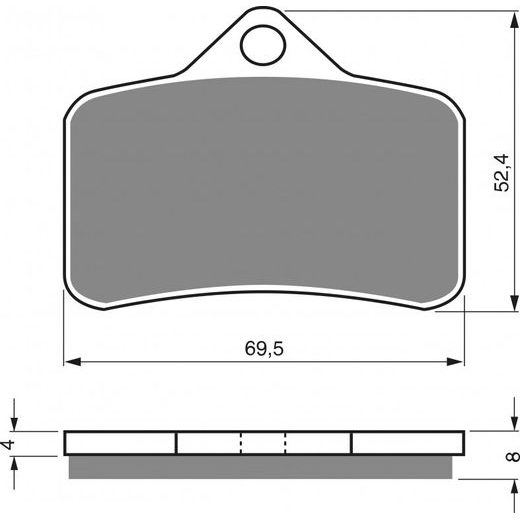 BRZDOVÉ DESTIČKY GOLDFREN 139 AD OFF-ROAD FRONT