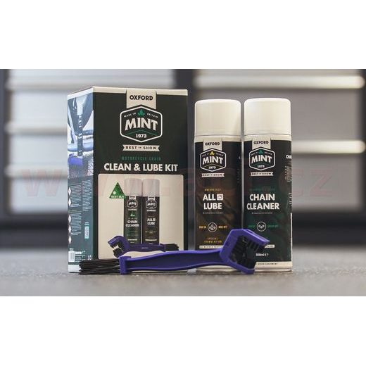 SADA ČISTIČE A MAZIVA NA ŘETĚZY- VČETNĚ KARTÁČE