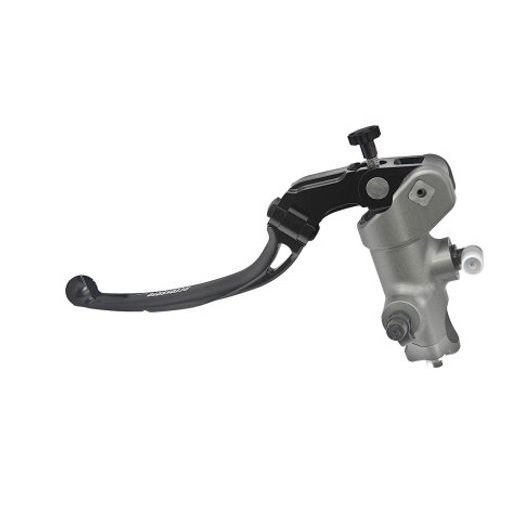 RADIÁLNÍ HLAVNÍ VÁLEC SPOJKY ACCOSSATO CL082 PRS 15X15-16-17 S ČERNĚ ELOXOVANÝM TĚLEM A STŘÍBRNOU VÝKLOPNOU PÁČKOU (MATICE+PÁČKA)