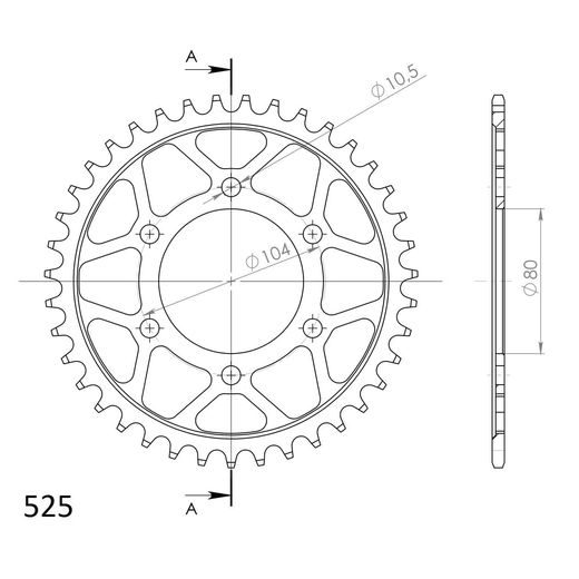 ŘETĚZOVÁ SADA EK - ZLATÝ ŘETĚZ 525 ZVX, X-KROUŽEK, KOLEČKO JT POGUMOVANÉ, ROZETA SUPERSPROX PRO KAWASAKI ZX-10R / RR NINJA 1000 2004-2015
