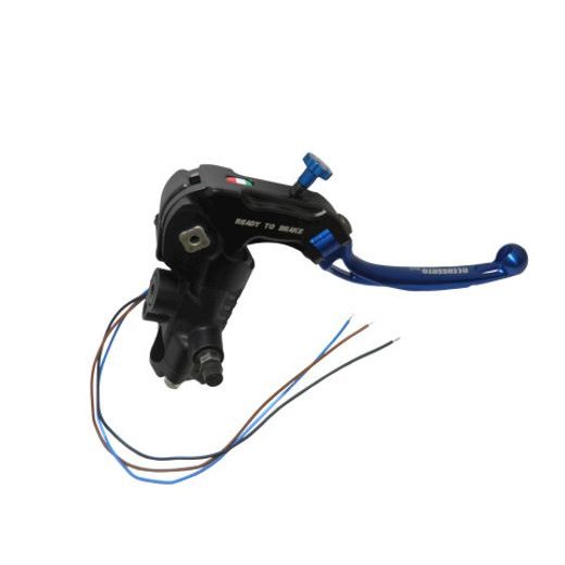 HLAVNÍ VÁLEC READY TO BRAKE ACCOSSATO CY115 PRS 15X17-18-19 SE STŘÍBRNOU VÝKLOPNOU PÁČKOU (MATICE+PÁČKA)