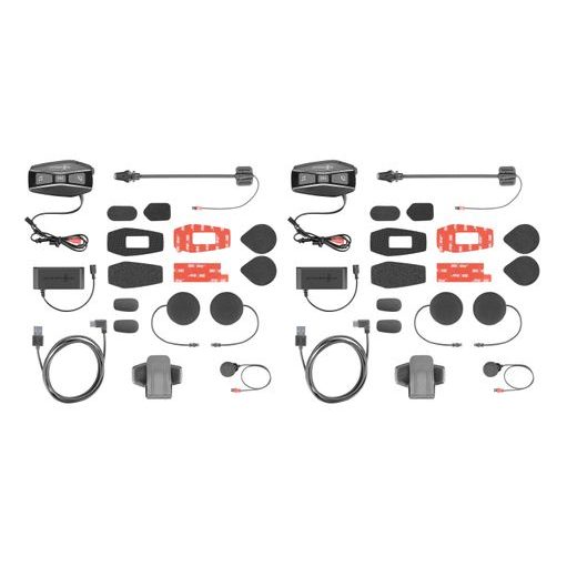 INTERPHONE U-COM16, TWIN PACK HEADSET PRO UZAVŘENÉ A OTEVŘENÉ PŘILBY