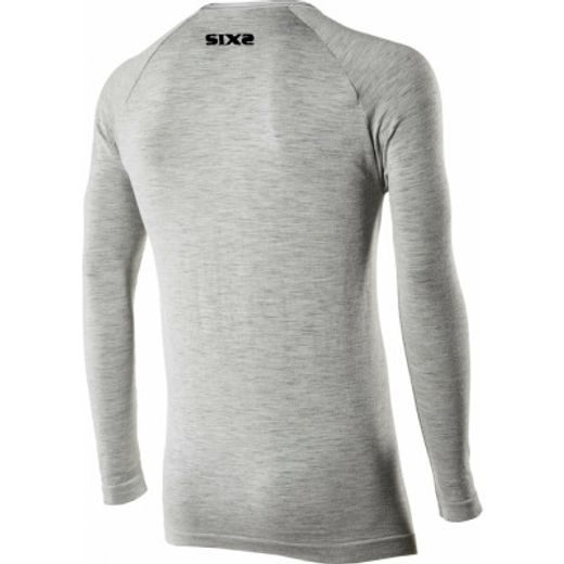 SIXS TRIČKO TS2 MERINOS S DL. RUKÁVEM - ŠEDÁ