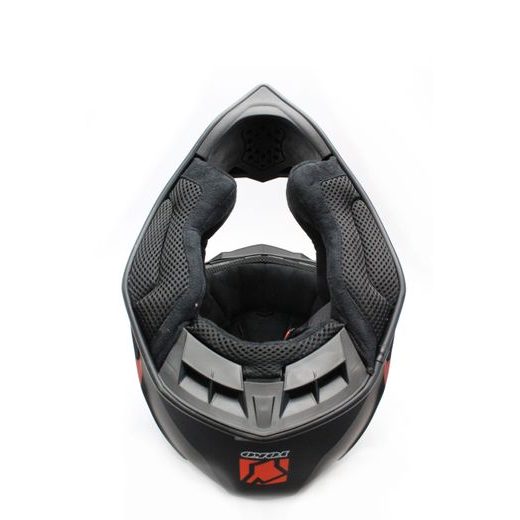 MOTOKROSOVÁ HELMA YOKO SCRAMBLE MATNĚ ČERNÝ / ORANŽOVÝ XXL