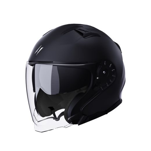 OPEN FACE HELMET STORMER RIVAL MATNÁ ČERNÁ L