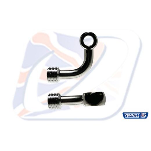 BANJO VENHILL POWERHOSEPLUS 3/60163C 90° DO STRANY DLOUHÉ CHROM