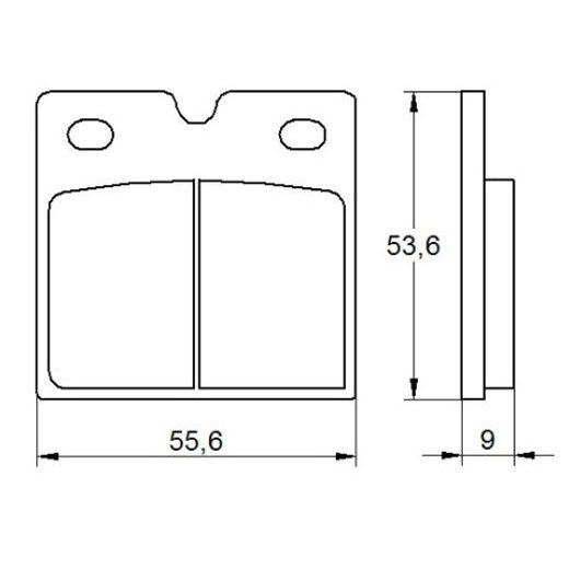 BRZDOVÉ DESTIČKY ACCOSSATO AGPA141 ST
