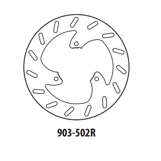 BRZDOVÝ KOTOUČ GOLDFREN 903-502R ZADNÍ 230 MM