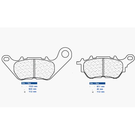 BRZDOVÉ DESTIČKY CL BRAKES 1241 RX3