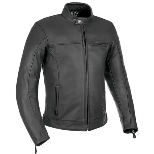 KOŽENÁ BUNDA NA MOTORKU OXFORD WALTON ČERNÁ