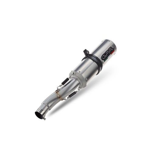 DVOJITÁ KONCOVKA VÝFUKU SLIP-ON GPR M3 Y.148.M3.INOX BROUŠENÁ NEREZOVÁ OCEL