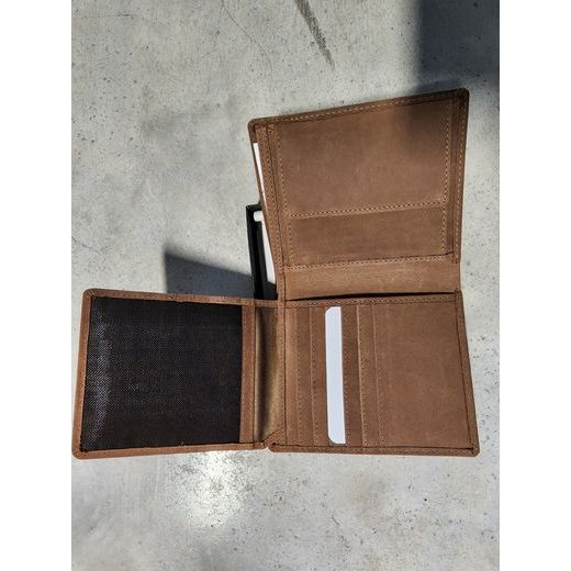 PENĚŽENKA KOŽENÁ -HNĚDÁ