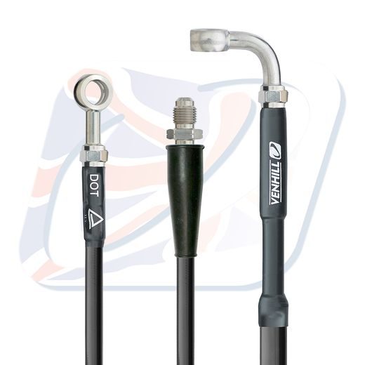HADICE PŘEDNÍ BRZDY SADA VENHILL H02-1-067/P-BK ČERNÁ