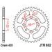 ŘETĚZOVÁ SADA D.I.D CHAIN - STŘÍBRNÝ ŘETĚZ 428 D, NETĚSNĚNÝ, KOLEČKO SUPERSPROX, ROZETA JT PRO SUZUKI RM 80 1979-1981