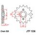 ŘETĚZOVÁ SADA EK - STŘÍBRNÝ ŘETĚZ 520 DEX, X-KROUŽEK, KOLEČKO JT, ROZETA JT PRO ATV HONDA ATC 350 X 1986
