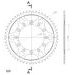 ŘETĚZOVÁ SADA EK - ZLATÝ ŘETĚZ 520 RRSM, NETĚSNĚNÝ, KOLEČKO JT, ROZETA SUPERSPROX PRO YAMAHA WR 250 F 2001-2006