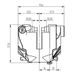 ZADNÍ AXIÁLNÍ BRZDOVÝ DVOUPÍSTKOVÝ TŘMEN ACCOSSATO PZ016 CNC OBRÁBĚNÁ S ROZTEČÍ 84 MM