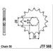 ŘETĚZOVÁ SADA EK - STŘÍBRNÝ ŘETĚZ 530 SRO, O-KROUŽEK, KOLEČKO JT, ROZETA JT PRO YAMAHA XS 650 1975-1981