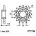 ŘETĚZOVÉ KOLEČKO JT JTF 704-15RB 15 ZUBŮ, 525 POGUMOVANÉ
