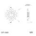 ŘETĚZOVÁ SADA EK - STŘÍBRNÝ ŘETĚZ 520 SRX, X-KROUŽEK, KOLEČKO SUPERSPROX, ROZETA SUPERSPROX PRO ATV KAWASAKI KEF 300 LAKOTA 1995-2002