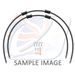 CROSSOVER HADICE PŘEDNÍ BRZDY SADA VENHILL POWERHOSEPLUS YAM-6030F-BK (2 HADICE V SADĚ) ČERNÉ HADICE, CHROMOVÉ KONCOVKY