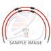 CROSSOVER HADICE PŘEDNÍ BRZDY SADA VENHILL POWERHOSEPLUS KAW-6019FS-RD (2 HADICE V SADĚ) ČERVENÉ HADICE, NEREZOVÉ KONCOVKY