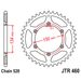 ŘETĚZOVÁ SADA EK - ČERNÝ ŘETĚZ 520 SRX, X-KROUŽEK, KOLEČKO JT POGUMOVANÉ, ROZETA JT PRO KAWASAKI KLX 300 R (<2007) 2003-2007