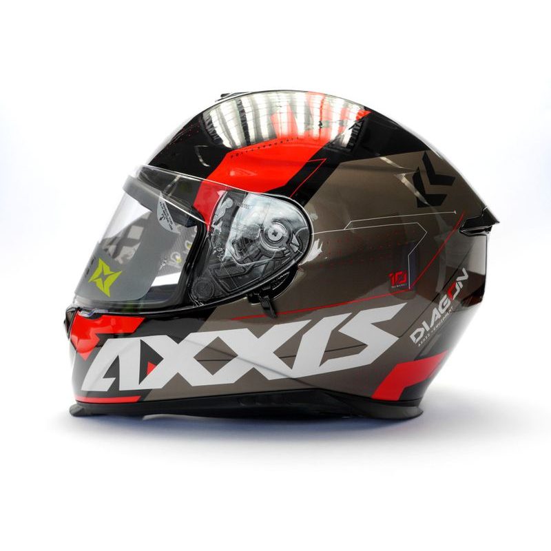MOTO Hlaváček - Integrální helma AXXIS EAGLE SV DIAGON D1 červená lesklá XS  - AXXIS - EAGLE SV DIAGON - Helmy AXXIS - EAGLE SV, Integrální přilby AXXIS,  Přilby AXXIS, Oblečení a přilby, Oblečení
