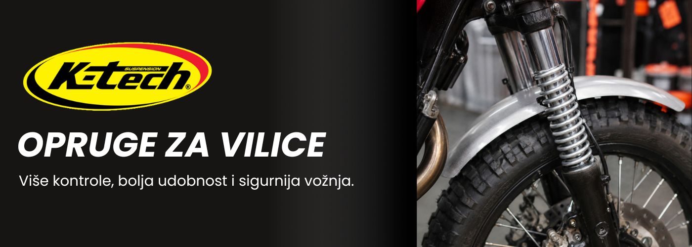 K-Tech opruge za prednje vilice motocikla za bolju kontrolu, stabilnost i performanse ovjesa