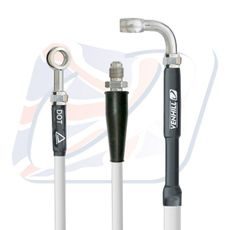 REAR BRAKE HOSE VENHILL K02-2-032/P-WT WHITE