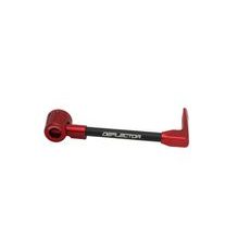 LEVER GUARD ACCOSSATO WITH BLACK HOSE AND JOINT RIGHT, ALUMINIUM