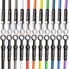 KIT PREDNJIH KOČIONOG CRIJEVA VENHILL POWERHOSEPLUS HON-4007FS (1 HOSE IN KIT) CLEAR HOSES, STAINLESS STEEL FITTINGS
