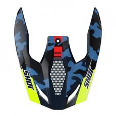 HELMET PEAK SHOT FURIOUS FLASH A05-21OC-B01-P01 BLUE / NEON YELLOW MATT