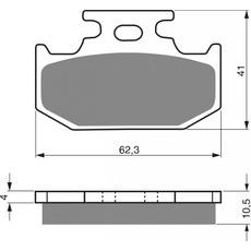 DISK PLOČICE GOLDFREN 100 S33 OFF-ROAD REAR